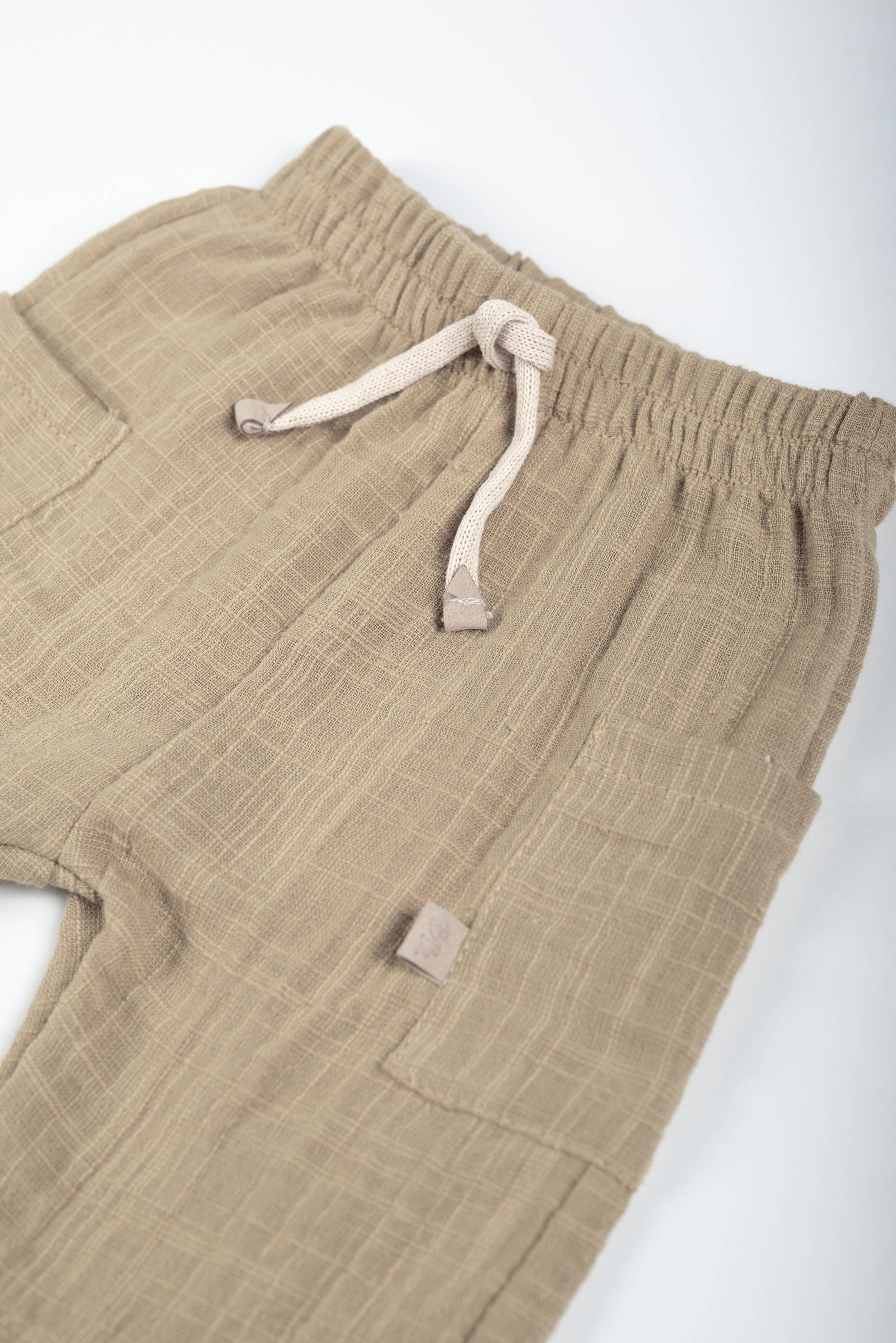 bamboom-shorts-lino-look-mustard-270-pantaloncini-bimbo image 2