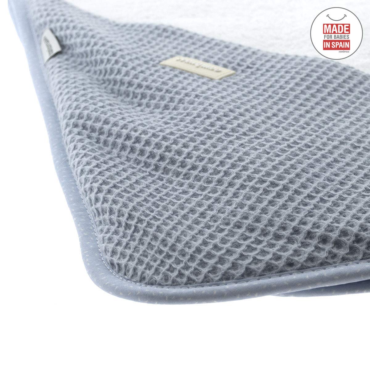 cambrass-accappatoio-mantellina-neonato-100x100-cm-azzurro-cielo image 5