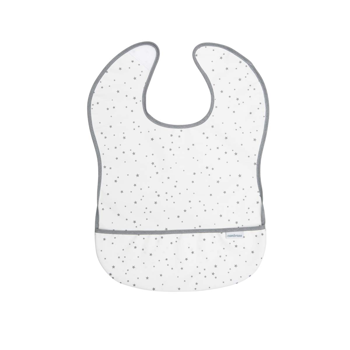 cambrass-bavaglino-quadrato-pvc-astra-grigio-star-28x36-cm image 1