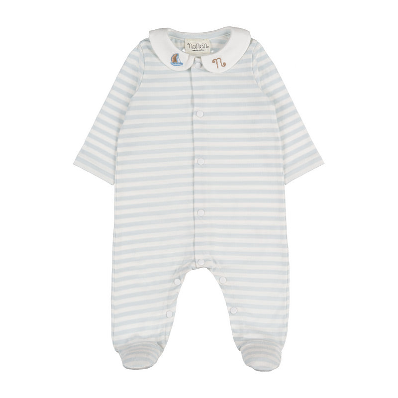 nanan-tutina-azzurra-righe-apertura-frontale-cotone image 1