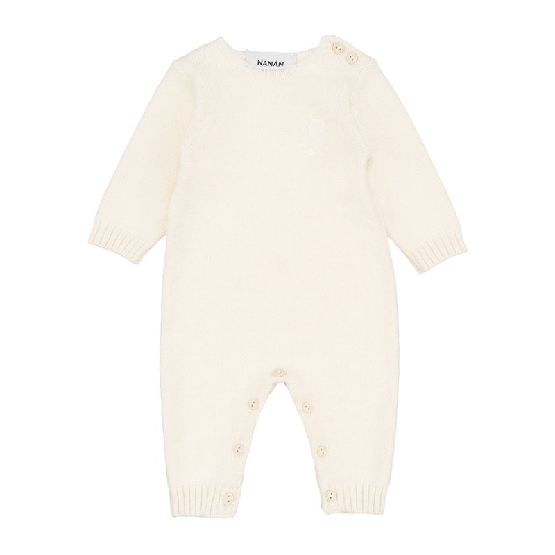 nanan-tutina-neonato-in-cashmere-panna-con-orsetto image 1
