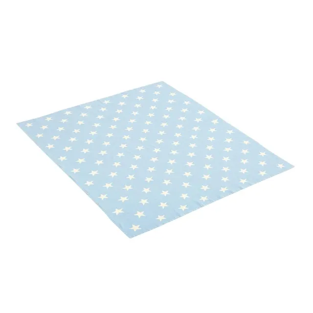 cambrass-etoile-coperta-cotone-bambino-80x100-cm-azzurro-double-face image 1