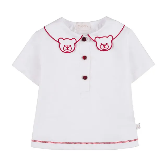 nanan-blusa-neonata-con-colletto-orsetti image 1