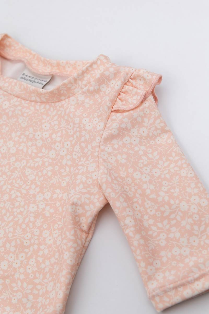 bamboom-t-shirt-mare-bimba-maniche-3-4-uv50-flower-pink-243 image 3