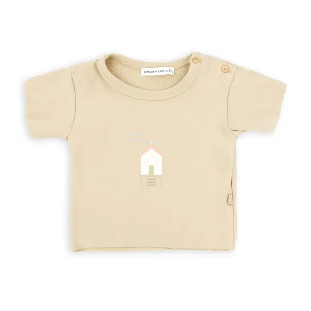 bamboom-shirt-con-stampa-light-mustard-279-manica-corta image 1