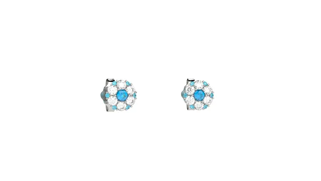 nanan-orecchini-fiori-di-luce-argento-925-pietra-azzurra image 1