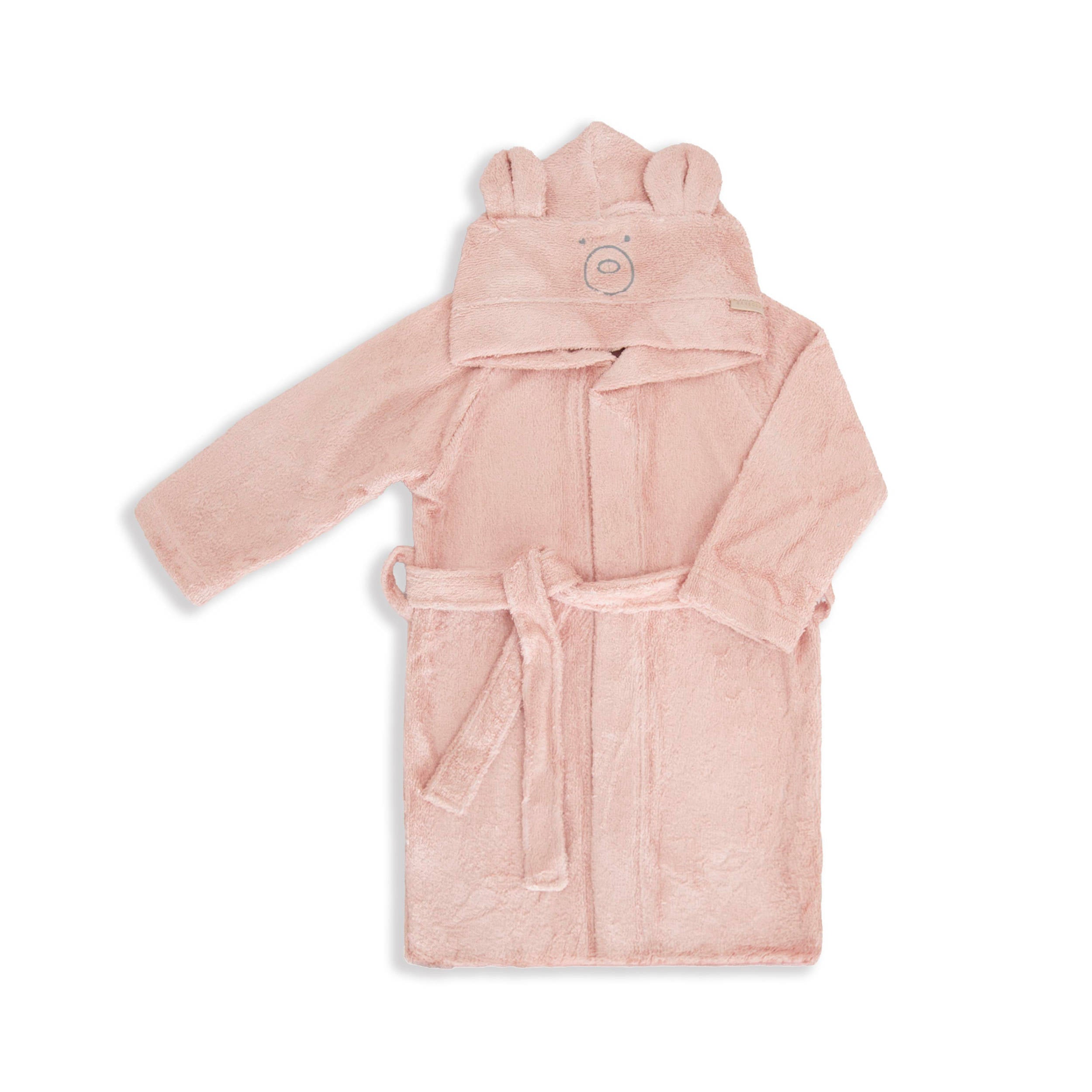 bamboom-accappatoio-neonato-con-cappuccio-orso-warm-pink-426 image 1