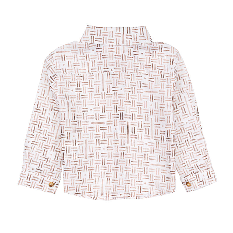 nanan-camicia-fantasia-geometrica-linea-navy-bambino image 2