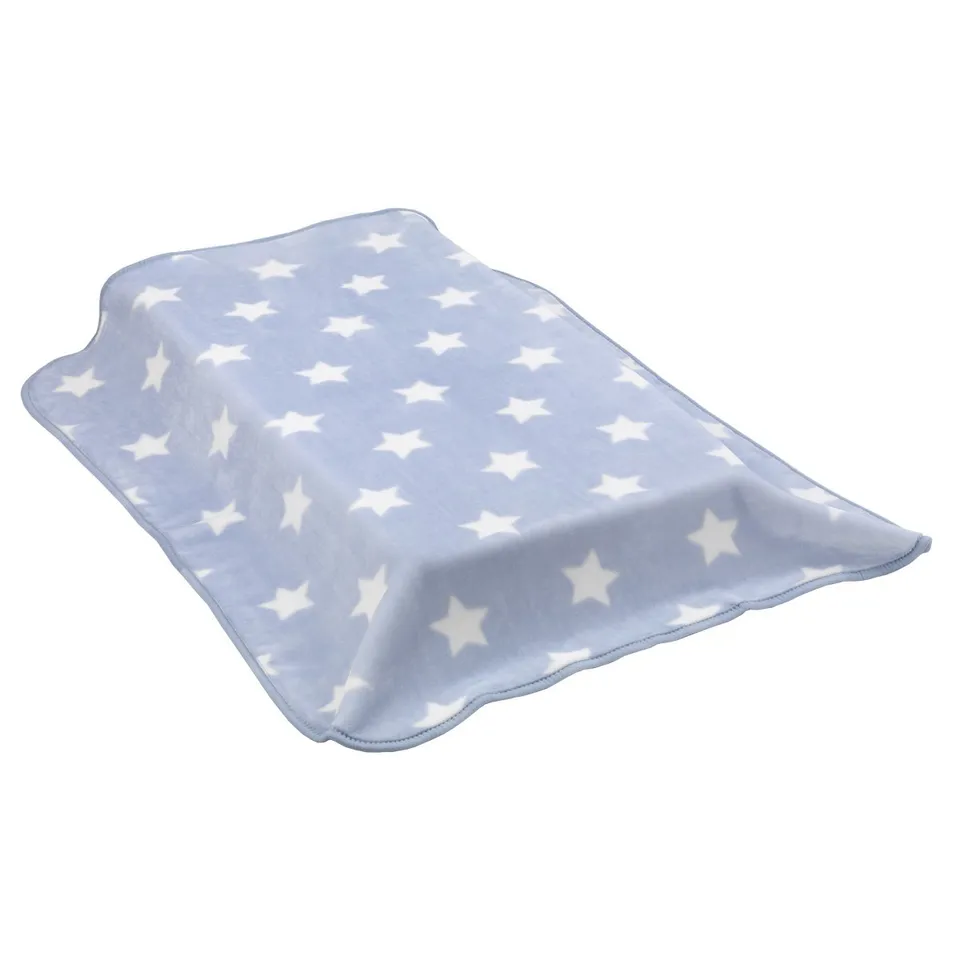 cambrass-39102-coperta-raschel-culla-star-azzurro-110-x-140-cm image 1