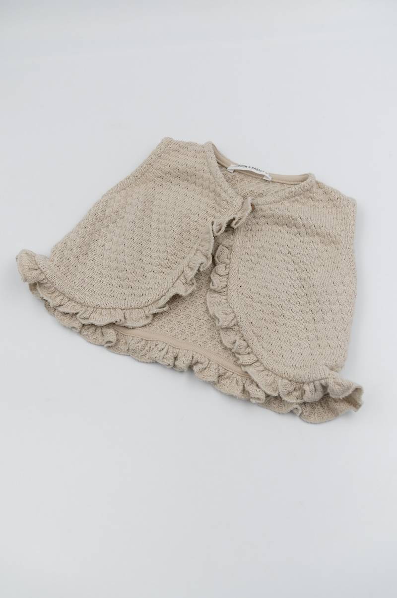 bamboom-gilet-bimba-sand-10-con-balze-made-in-italy image 3