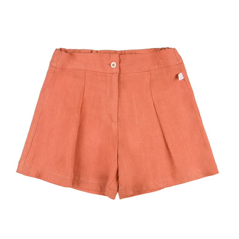 nanan-shorts-misto-lino-con-pences-bambino image 1