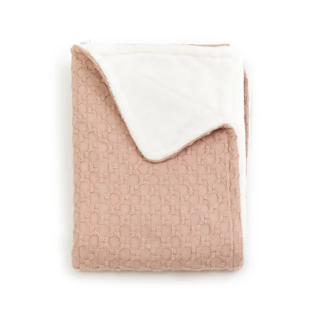 bamboom-coperta-culla-100x75-honey-spugna-peluche-neutral-pink-47 image 1