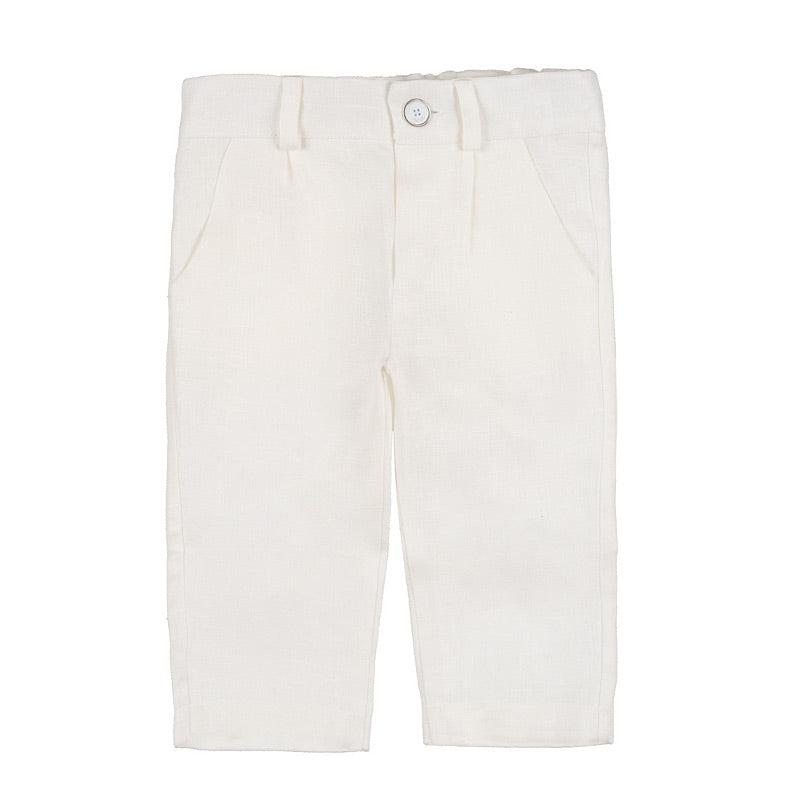 nanan-pantaloni-in-lino-panna-bimbo image 1