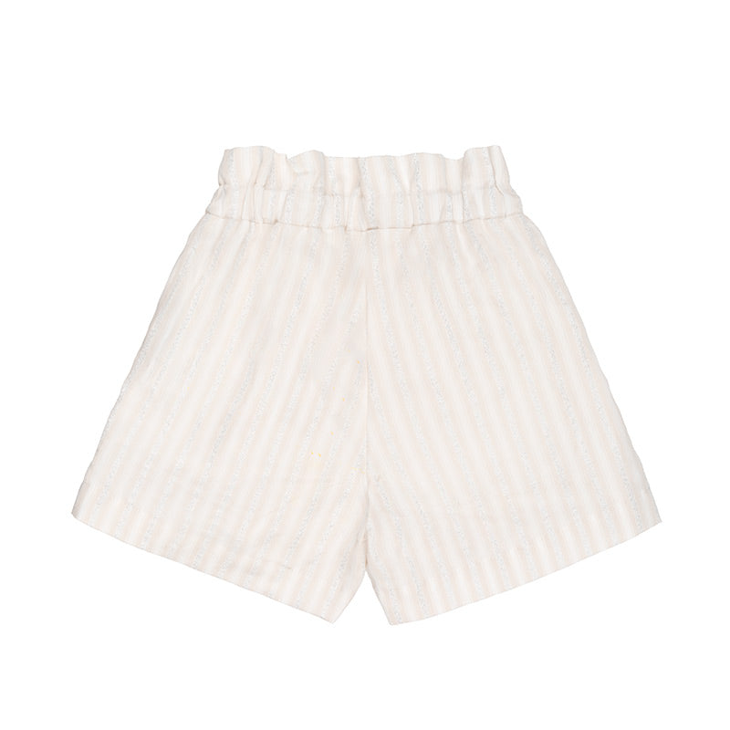 nanan-shorts-a-righe-panna-con-fiocco image 2