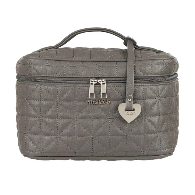 nanan-pastello-beauty-grigio-trapuntato-in-ecopelle image 1