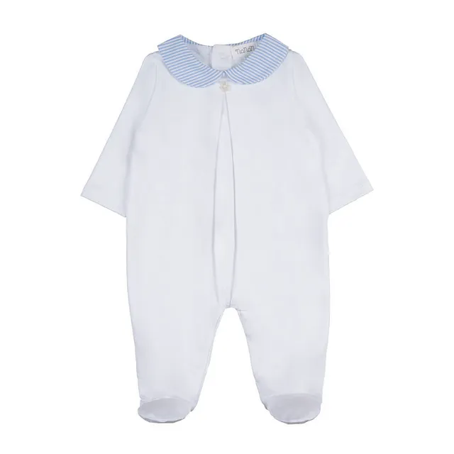 nanan-tutina-bianca-con-colletto-a-righe-e-orsetto image 1