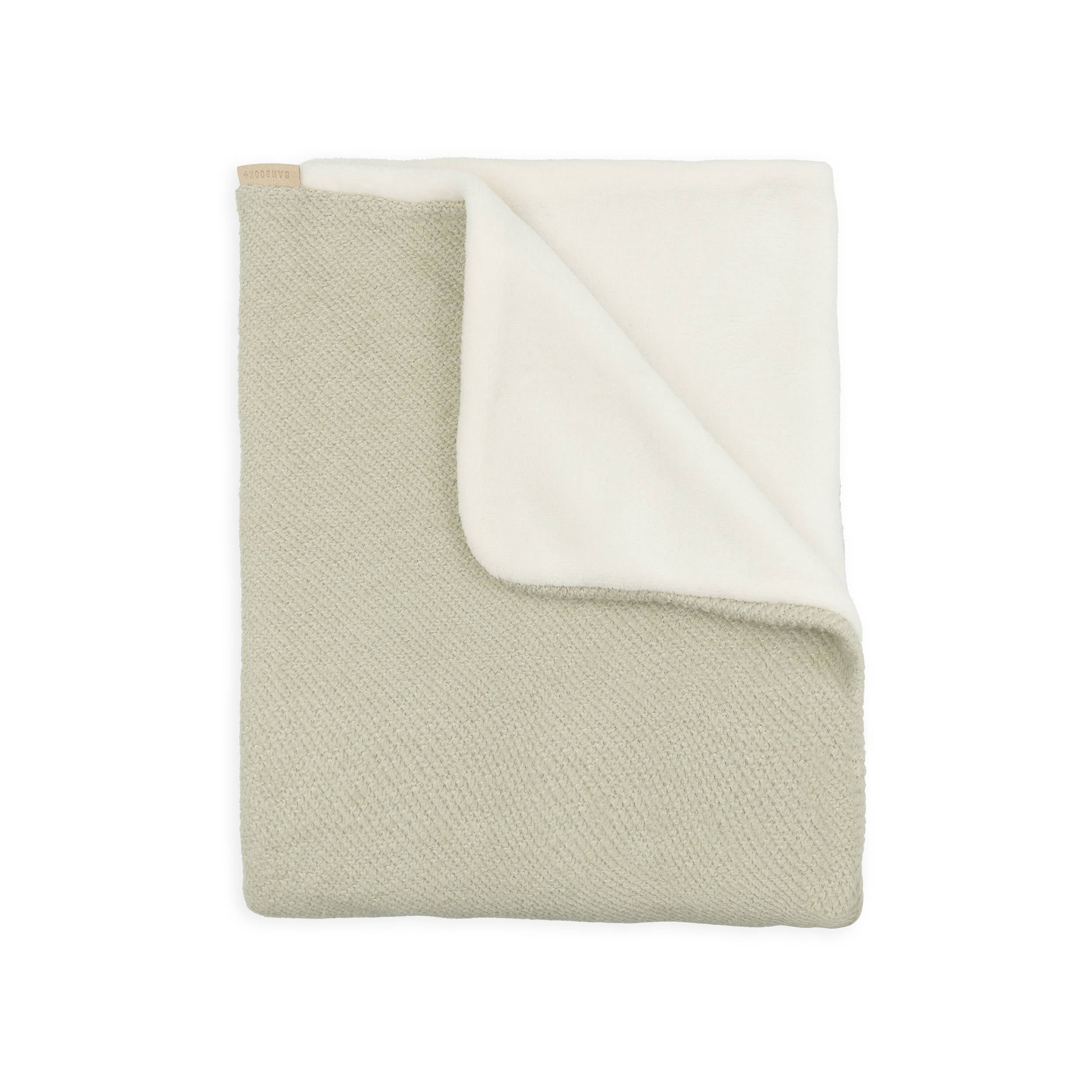 bamboom-copertina-culla-brushed-spugna-peluche-sage-olive-410 image 1