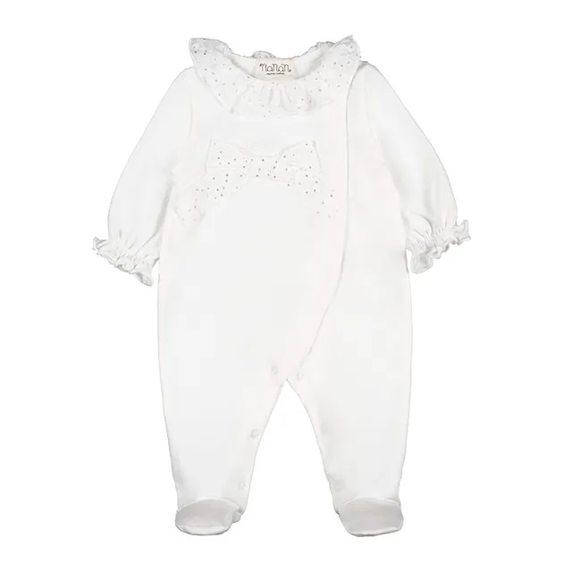 nanan-tutina-bianca-con-fiocco-tutina-neonato image 1