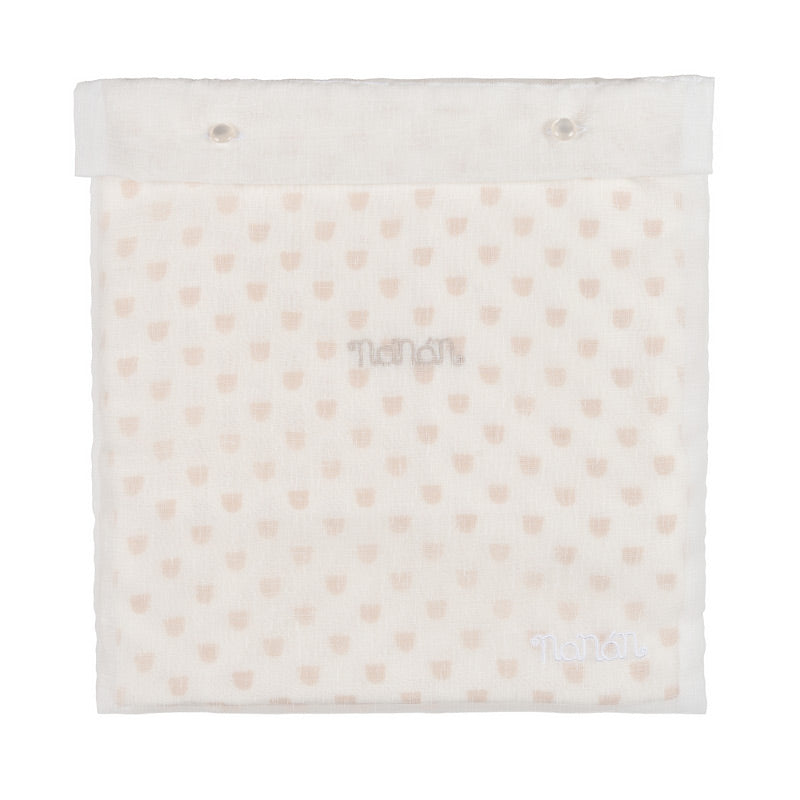 nanan-mussola-all-over-beige-120x120-cm-in-cotone-organico image 1