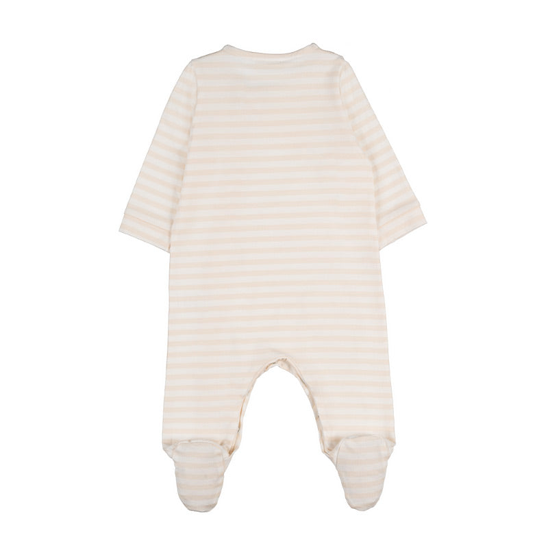 nanan-tutina-righe-beige-con-fiocco-aperta-davanti image 2