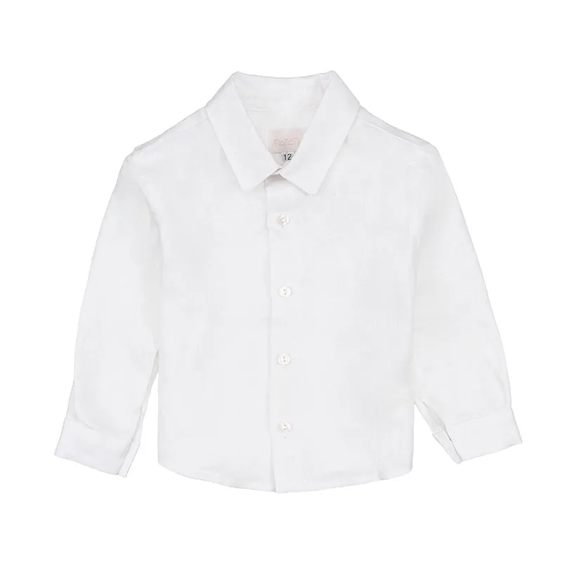 nanan-camicia-in-lino-bianco-camicia-elegante-bimbo image 1