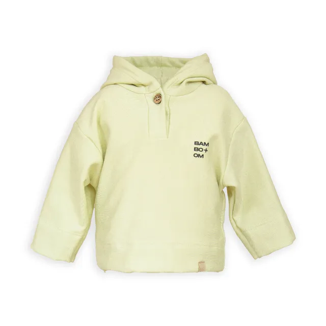bamboom-hoodie-con-stampa-logo-lime-120 image 1