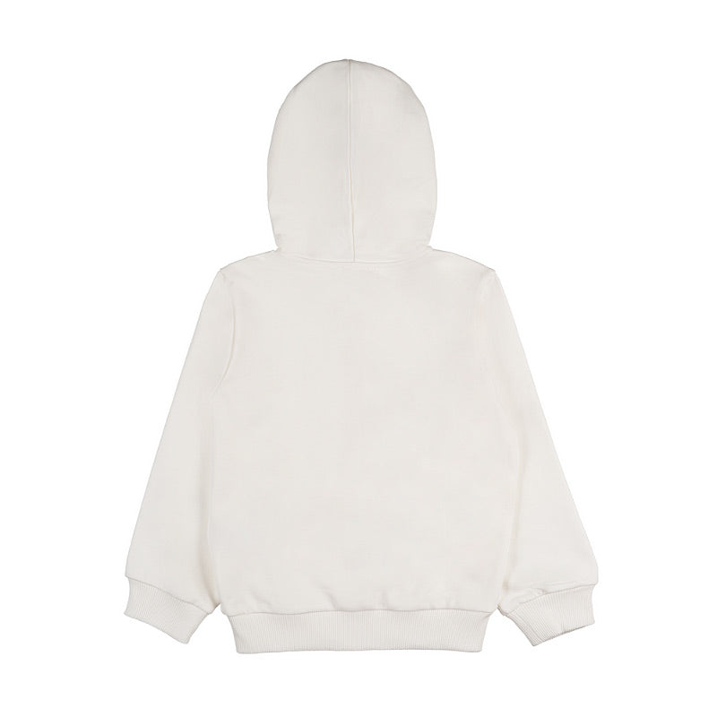 nanan-felpa-off-white-con-cappuccio-e-zip-bambino image 2