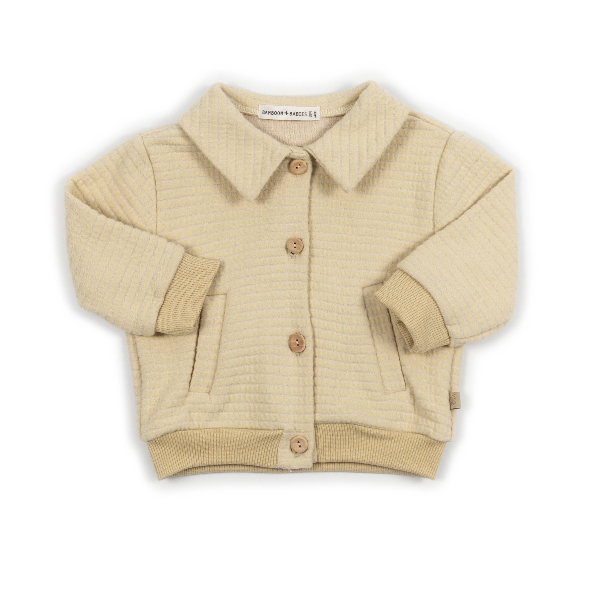 bamboom-giacca-bimbo-squares-almond-cream-273 image 1
