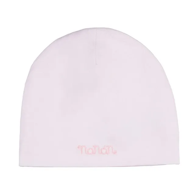 nanan-berretta-rosa-con-ricamo-tono-su-tono image 1