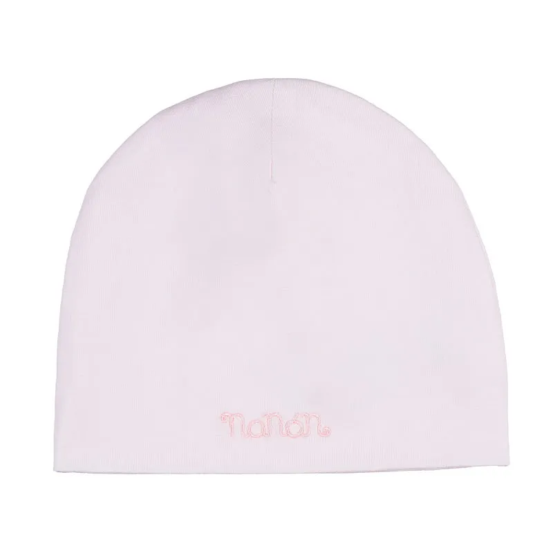 nanan-berretta-rosa-con-ricamo-tono-su-tono image 1