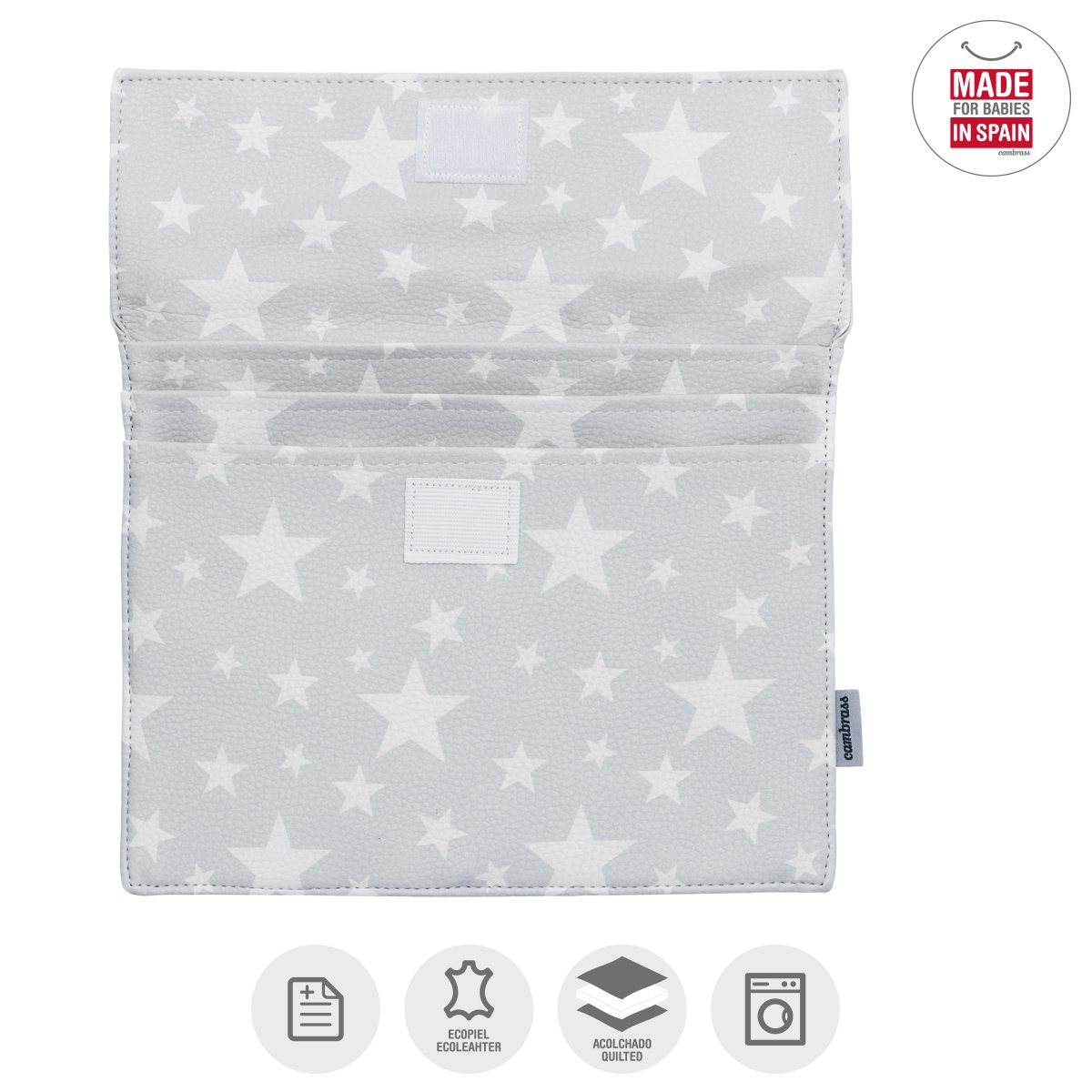 cambrass-toile-portadocumenti-bebe-grigio-17x25-cm-organizer-sanitario image 3