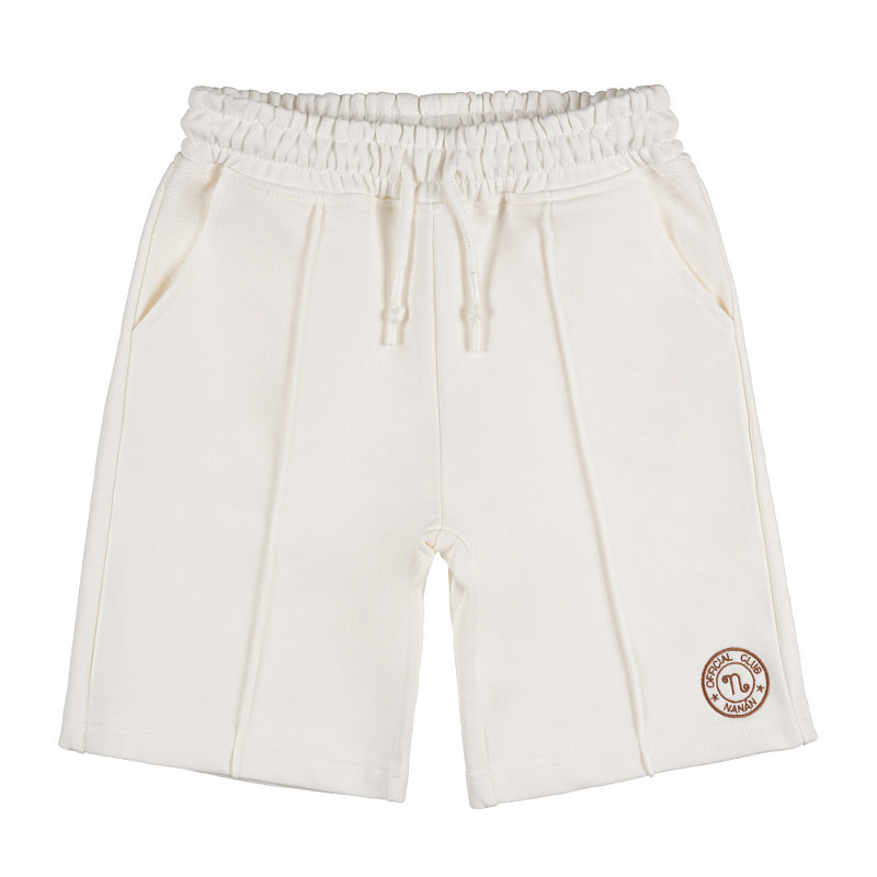 nanan-bermuda-off-white-in-felpa-con-coulisse-bambino image 1