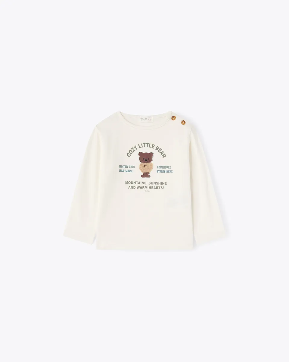 nanan-t-shirt-avorio-manica-lunga-jersey-con-tato-bimbo image 1