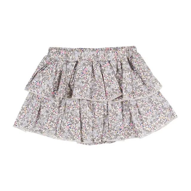 nanan-gonna-culotte-fiorata-con-balze image 1