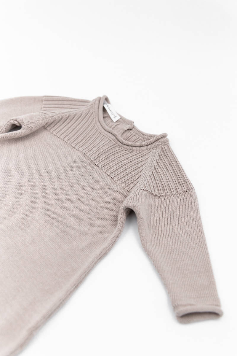bamboom-tutina-neonato-knitted-apertura-dietro-cammello-33 image 3