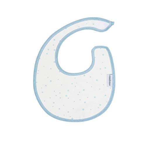 cambrass-43361-bavetta-rotonda-astra-azzurro-fiori-16x19-cm-bavaglino-neonato image 8