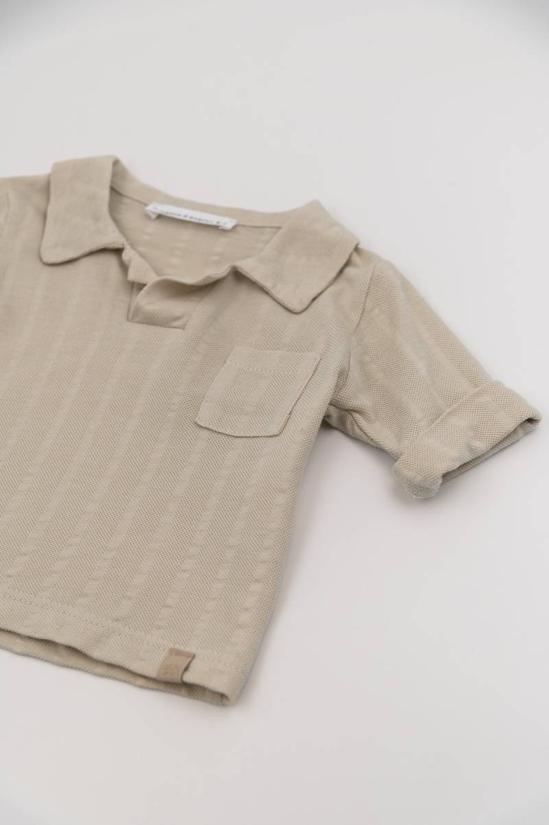 bamboom-polo-manica-corta-bimbo-sand-10 image 3