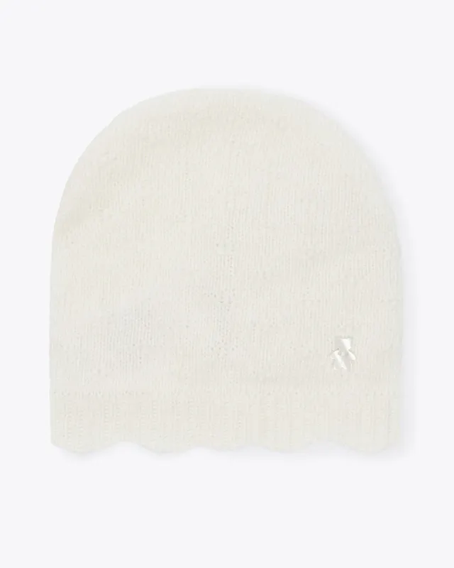 nanan-berretta-avorio-in-filo-traforato-misto-cashmere image 1