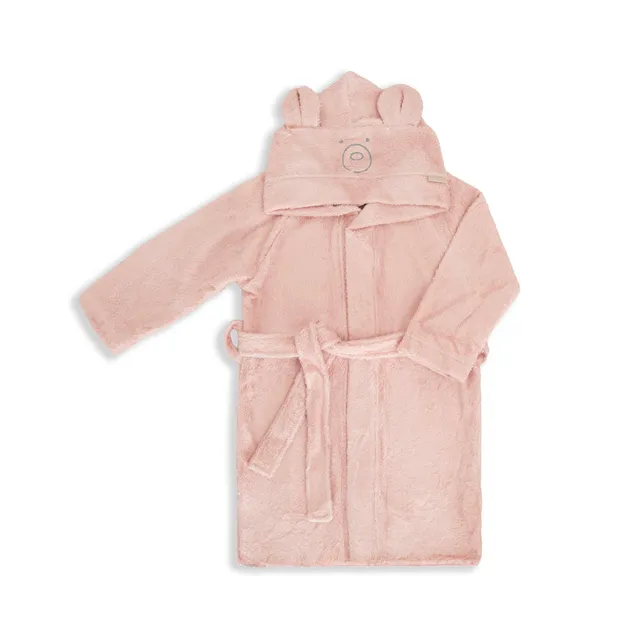bamboom-accappatoio-neonato-con-cappuccio-orso-warm-pink-426 image 1