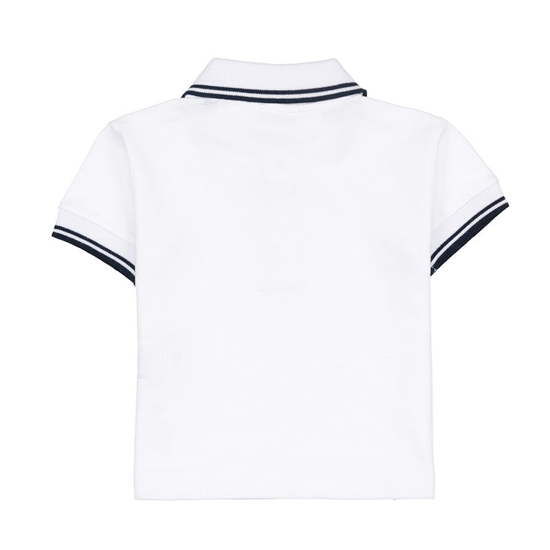 nanan-polo-bianca-a-maniche-corte-bimba image 2