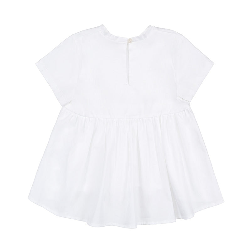 nanan-t-shirt-bianca-bimba-con-zip-invisibile-posteriore image 2
