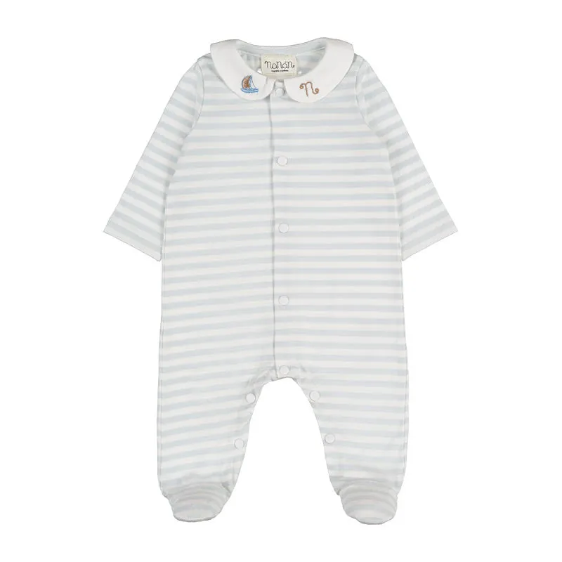 nanan-tutina-azzurra-righe-apertura-frontale-cotone image 1