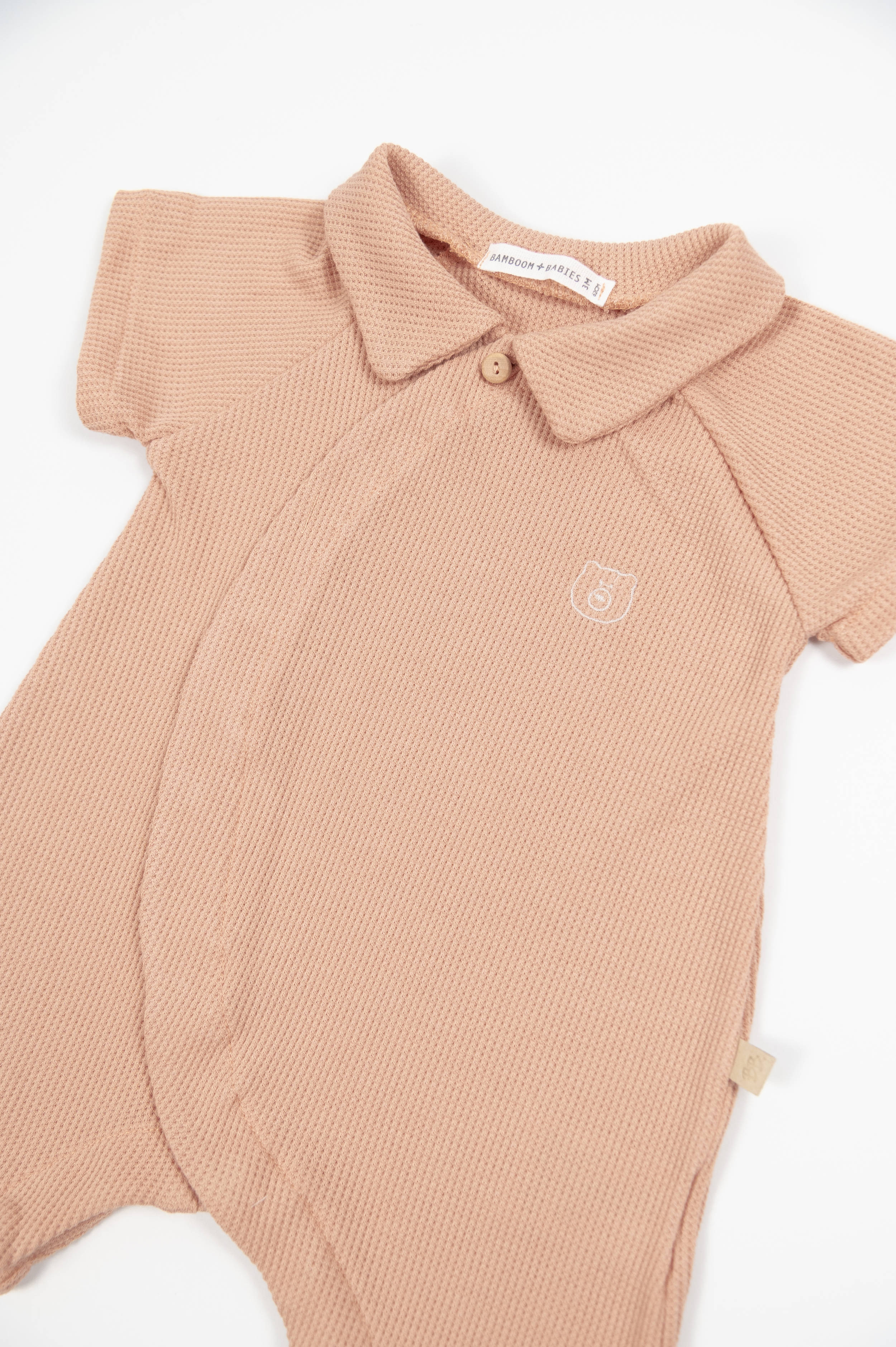 bamboom-tuta-estiva-coral-276-jersey-waffle-bamb image 2
