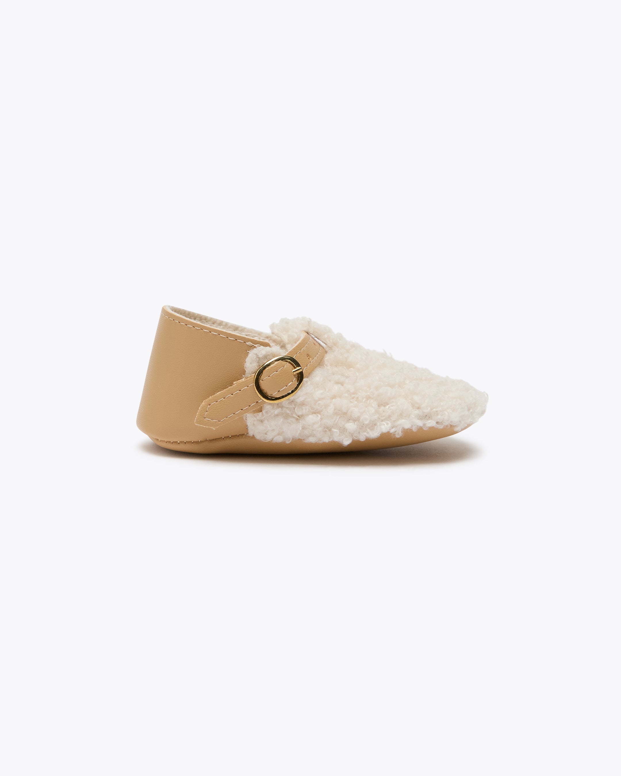 nanan-scarpine-neonato-avorio-in-tessuto-ricciolino image 1