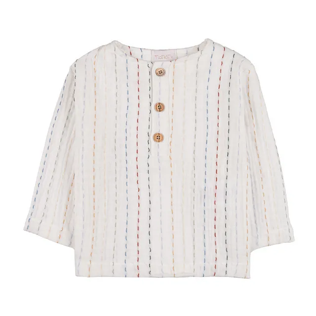 nanan-t-shirt-maniche-lunghe-neonato-con-bottoni image 1