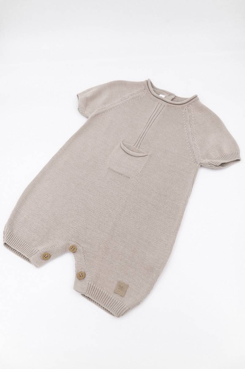 bamboom-pagliaccetto-con-tasca-knitted-cammello-33-neonato image 2