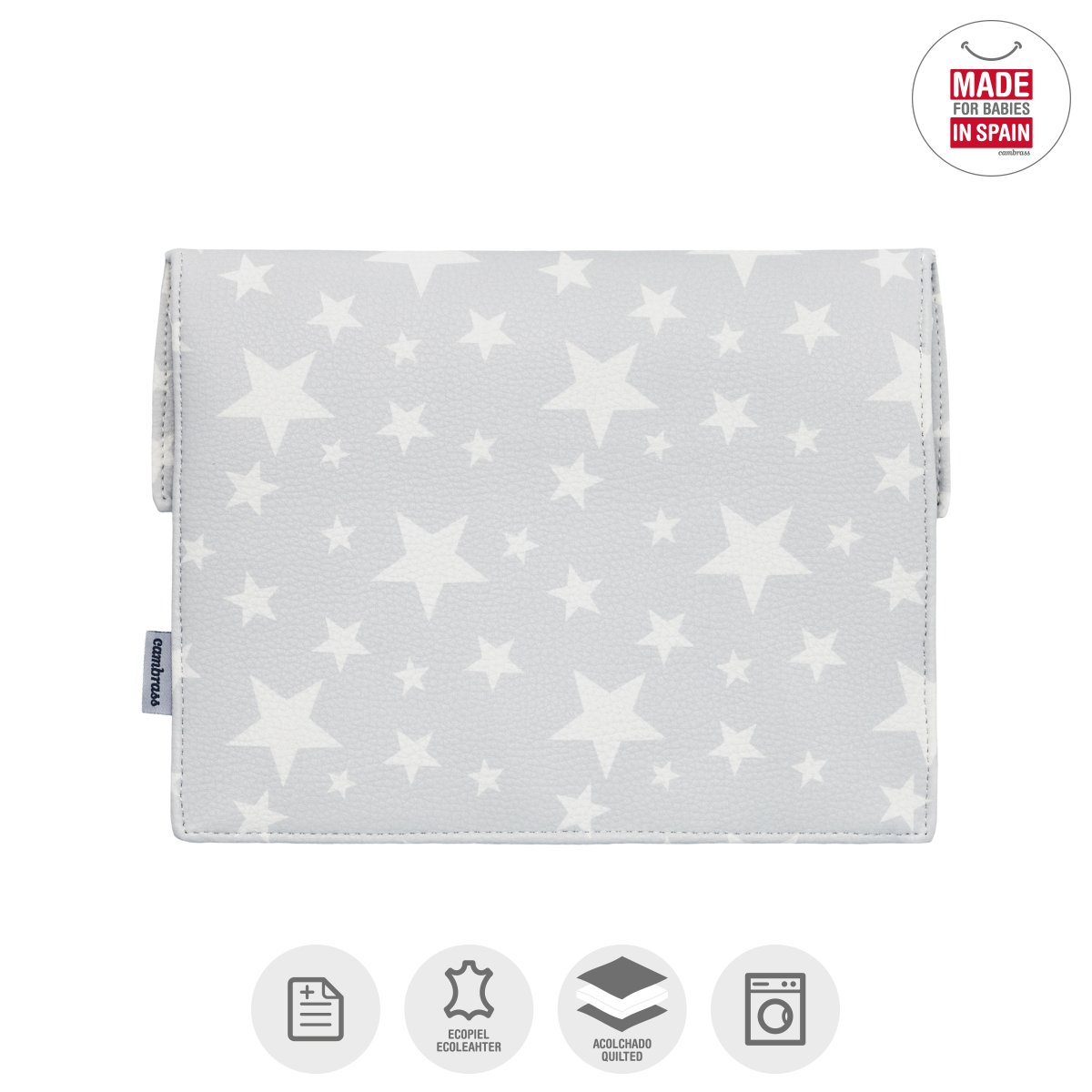 cambrass-toile-portadocumenti-bebe-grigio-17x25-cm-organizer-sanitario image 2