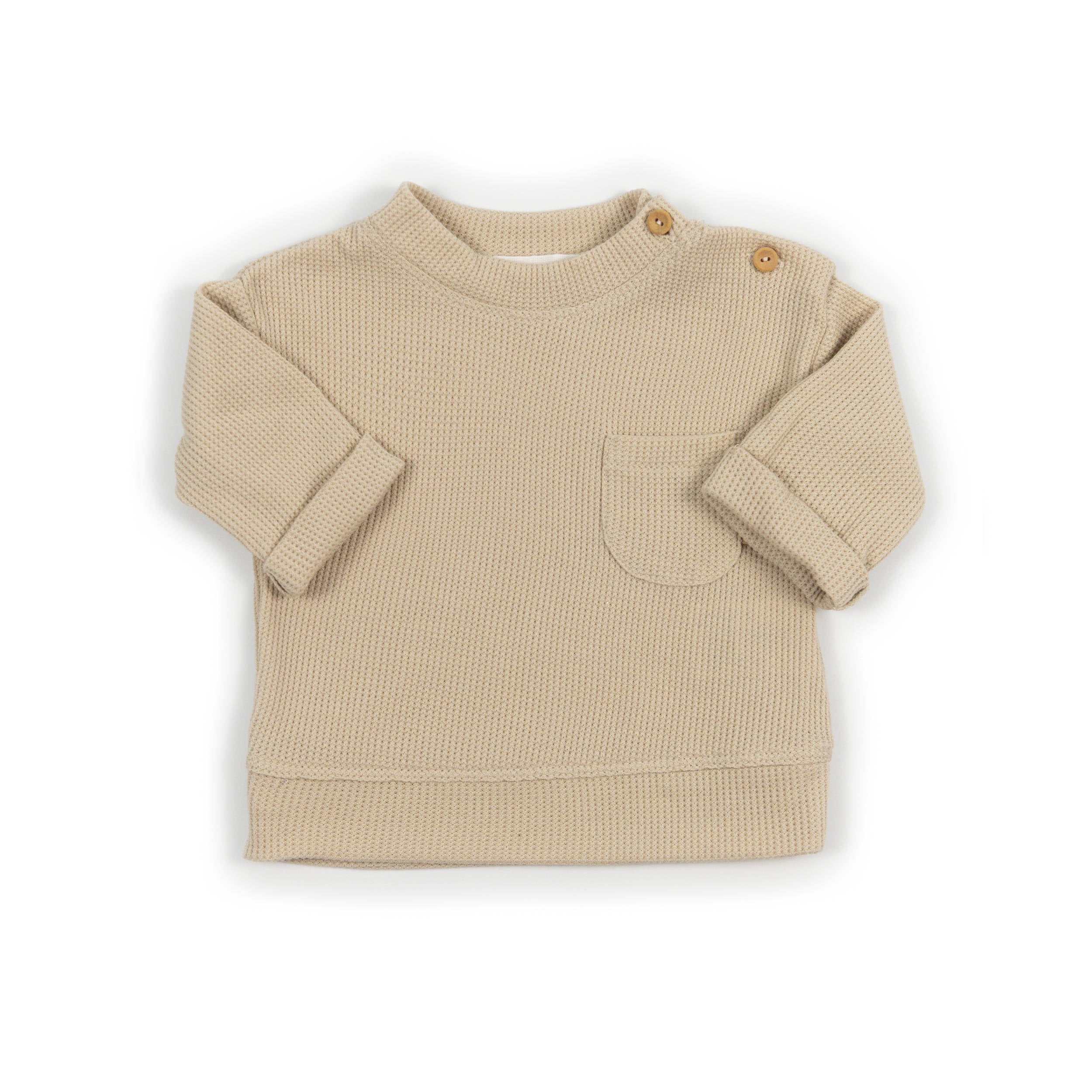 bamboom-maglia-bimbo-almond-cream-273-jersey-waffle image 1