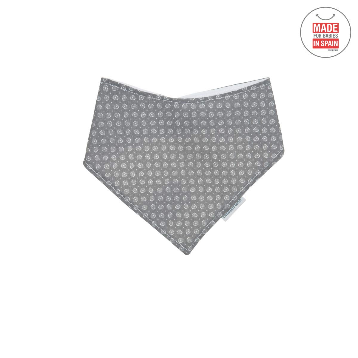 cambrass-astra-grigio-fiori-bavetta-bandana-38x18-cm image 2