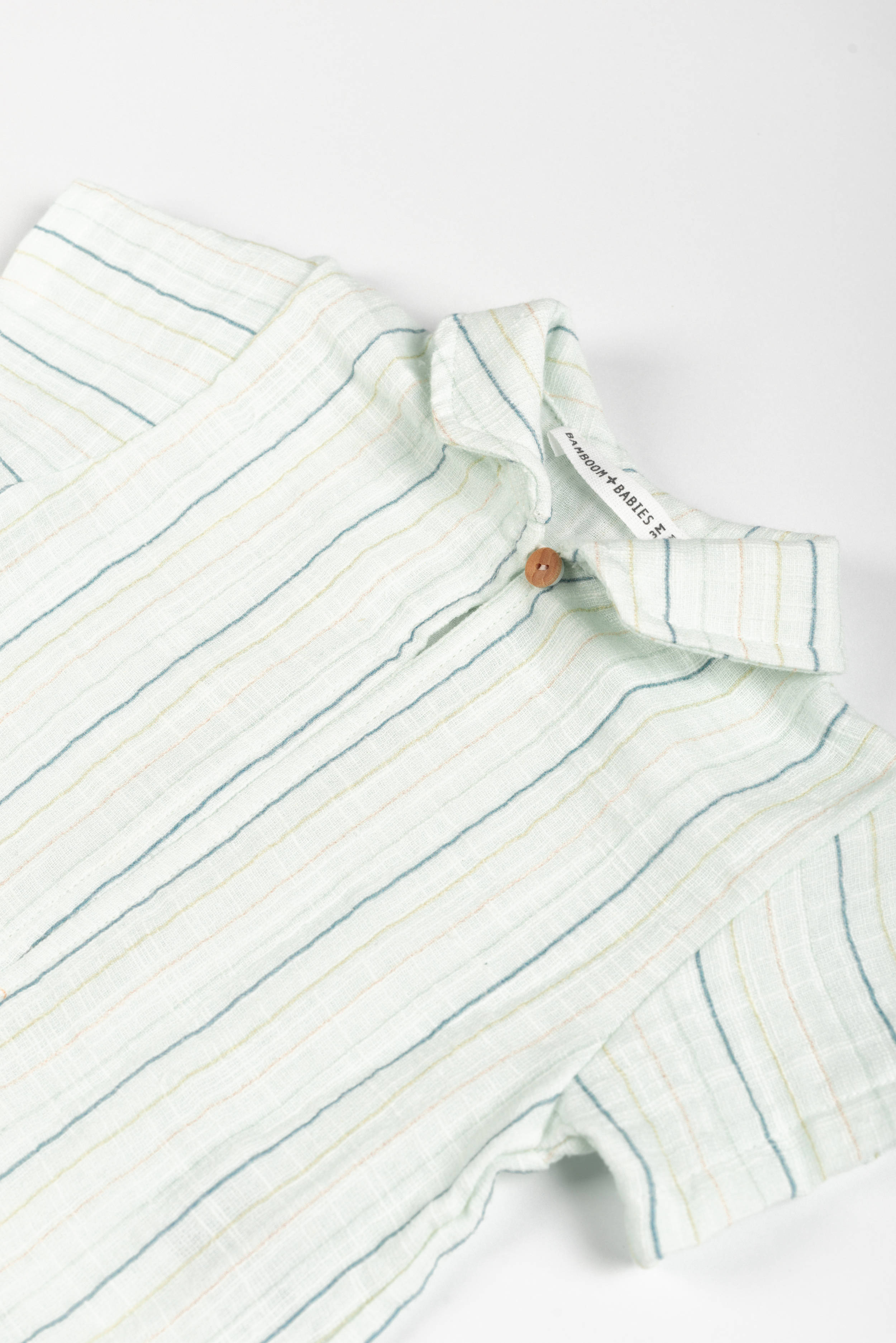 bamboom-shirt-con-colletto-stripe-acqua-271-camicia-bimbo-lino-look image 2